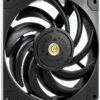 Montech Metallo 120 PWM, ventola di raffreddamento silenziosa ad alte prestazioni, 4 pin, 4.72 pollici, desktop-0