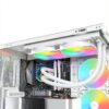 MONTECH Lightflow ARGB 240 White - Raffreddatore CPU liquido ultra-silenzioso, pompa 3100 giri/min, tripla ventola silenziosa, radiatore ad alta efficienza per una dissipazione del calore superiore-4