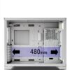P480TB-T RGB ATX PC Case (4 x 12 cm Pirate Turbo ARGB ventilatore, gestione cavi, hub ventola a 10 porte, PWM, SYNC) Nero-2