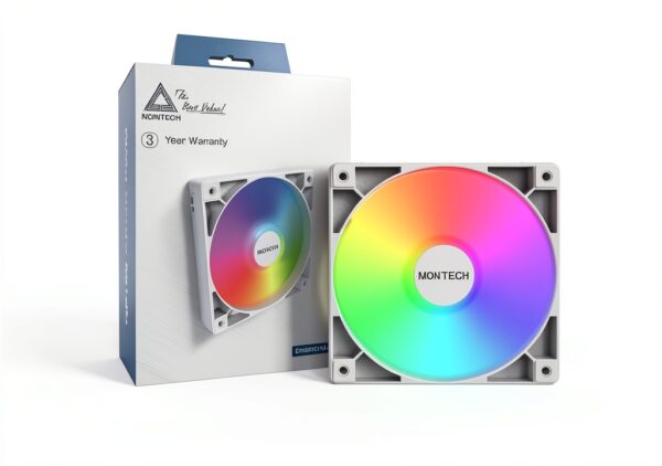Ventola Montech RX 120 mm PWM 1600 RPM 3 in 1 con ARGB Lighting Design-0