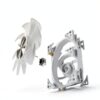 Ventola MONTECH Metal PRO 12 ARGB PWM 120mm Bianco 3 in 1-2