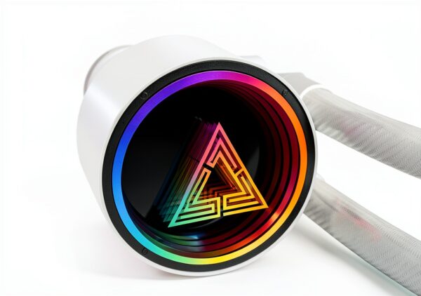 MONTECH Lightflow ARGB 240 White - Raffreddatore CPU liquido ultra-silenzioso, pompa 3100 giri/min, tripla ventola silenziosa, radiatore ad alta efficienza per una dissipazione del calore superiore-1