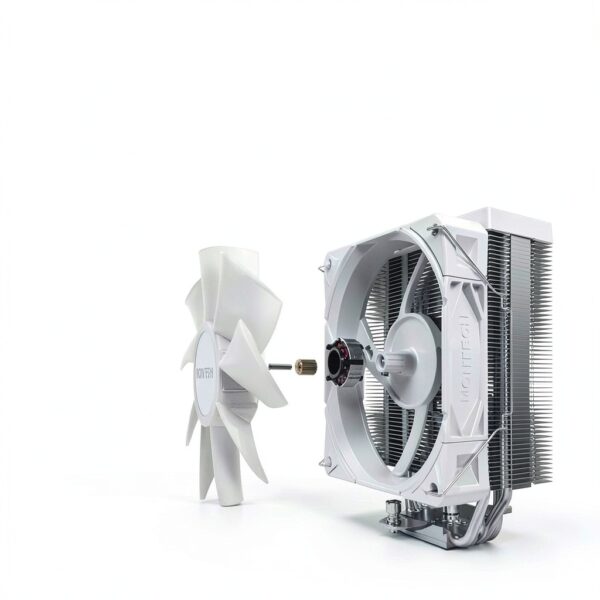 Ventola CPU MONTECH NX400 White 120mm con 52 alette e flusso d'aria-2