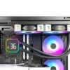 Raffreddatore CPU Montech HyperFlow 240 AIO 2 ventole ARGB e display-5