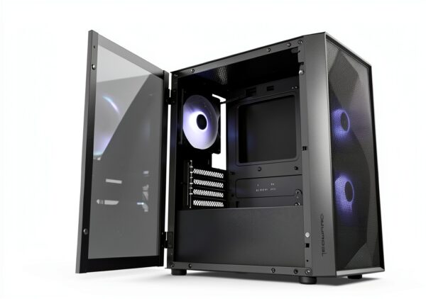 Tecware Forge M2 - Tower per PC da gaming compatto, nero, mATX Mesh ARGB-1