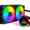 MONTECH Lightflow ARGB 240 Black Raffreddatore a liquido ultra-0