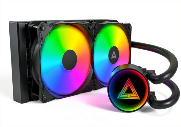 MONTECH Lightflow ARGB 240 Black Raffreddatore a liquido ultra-0