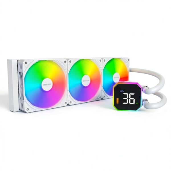 Raffreddatore a liquido CPU Montech HyperFlow 360 – ARGB bianco-0