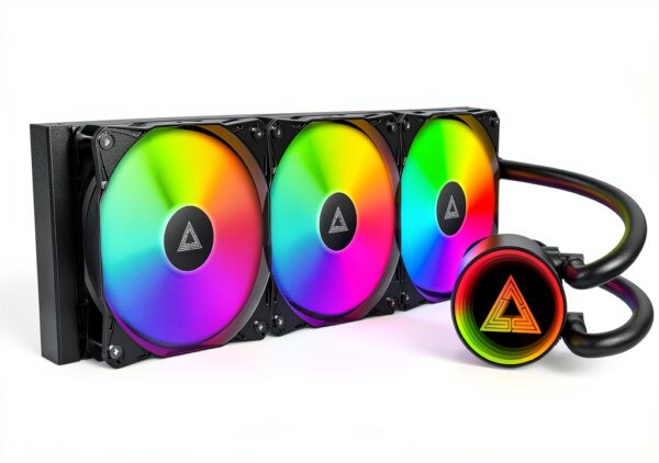 MONTECH Lightflow ARGB 360 Black Raffreddatore CPU Silenzioso-0