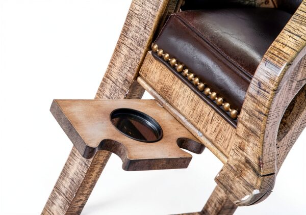 Hathaway - Sedia Montecito Spectator, in legno di driftwood-5
