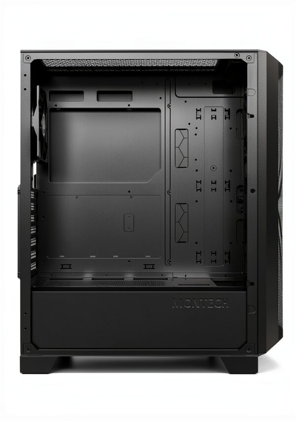 Montech SKY ONE Lite Midi Tower con Vetro Temperato Nero 50x50x28 cm-4