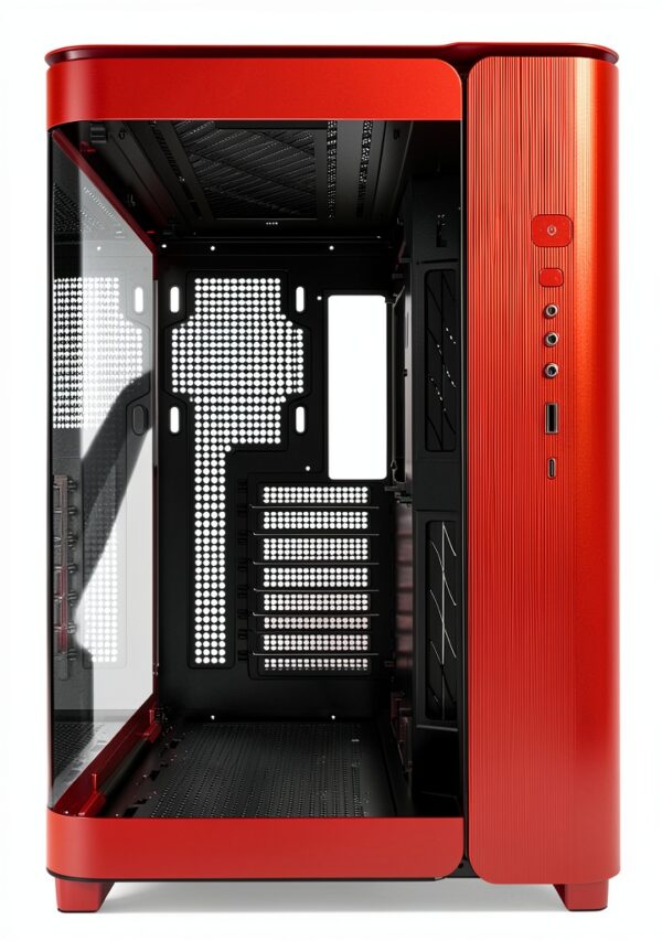 Montech KING 95 Midi-Tower, Tempered Glass, ARGB - rot-7