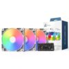 Ventola Montech GF120 PWM ARGB 120mm Bianco 3 in 1 Kit-0
