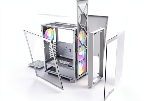 Montech AIR 1000 Premium, Midi-Tower, Tempered Glass - weiß-6