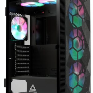 Montech X3 Mesh Midi-Tower, DRGB, Tempered Glass -schwarz-0