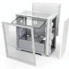 Montech AIR 100 LITE Micro ATX－2ｘVentole silenziose da 120 mm Preinstallate－Design ultra minimale－Pannello frontale in rete－Flusso d'aria elevato－Pannello laterale con porta aperta－Antipolvere, Bianco-7