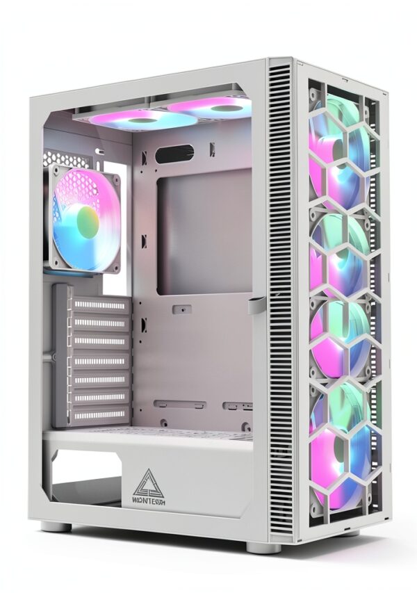 Montech X3 Glass Midi-Tower, DRGB, Tempered Glass -weiß-1