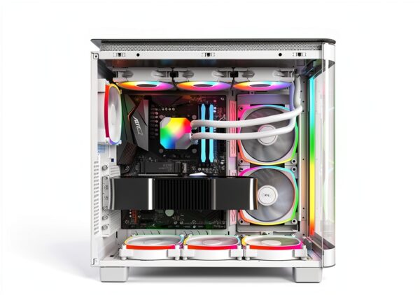 Kit Watercooling AIO Montech HyperFlow RGB - 360mm (Blanc)-3
