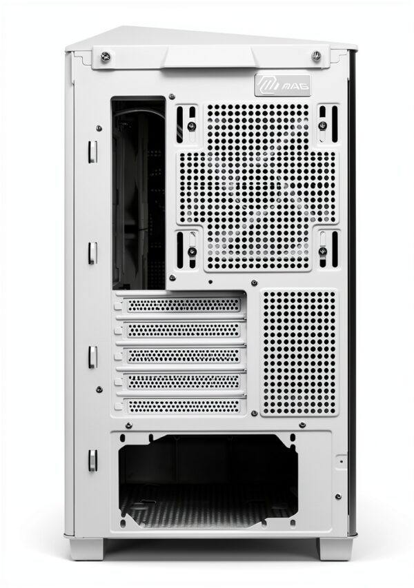 Case PC MSI MAG PANO M100L PZ WHITE Micro-ATX con USB‑C 20Gbps-7