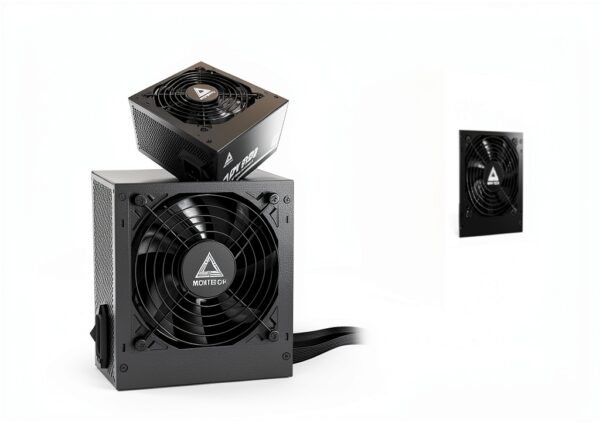 Alimentatore Montech APX 650W 80 Plus White non modulare ventola 120mm-4