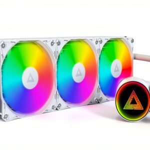 MONTECH LightFlow ARGB 360 CPU Cooler bianco 360 mm Infinity Mirror-0