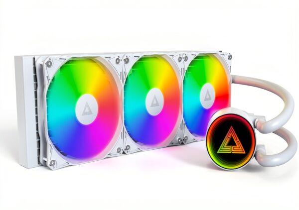 MONTECH LightFlow ARGB 360 CPU Cooler bianco 360 mm Infinity Mirror-0