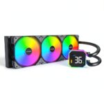 Raffreddatore a liquido CPU MONTECH HyperFlow 360 AIO 360 mm Nero ARGB-0