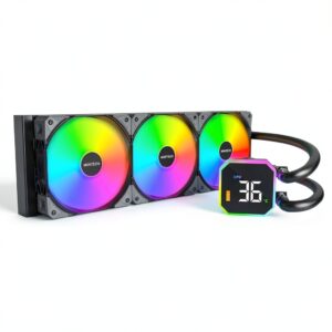 Raffreddatore a liquido CPU MONTECH HyperFlow 360 AIO 360 mm Nero ARGB-0