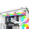 MONTECH LightFlow ARGB 360 CPU Cooler bianco 360 mm Infinity Mirror-4