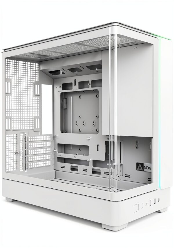 MONTECH King 15 Micro-ATX PC Case con Vetro Curvo e Raffreddamento-0