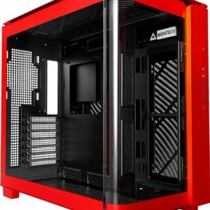 Montech KING 95 Midi-Tower, Tempered Glass, ARGB - rot-0