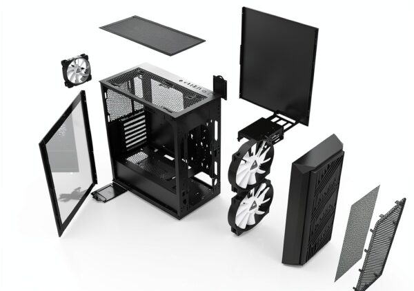 MONTECH AIR X Case Midi-Tower Nero con Vetro e ARGB-2