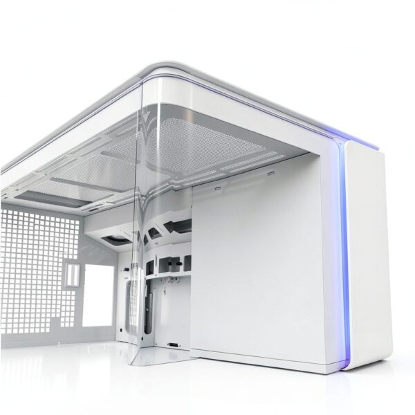 MONTECH King 15 Micro-ATX PC Case con Vetro Curvo e Raffreddamento-1