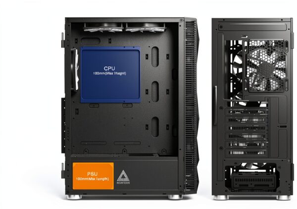 Montech X3 Mesh Midi-Tower, DRGB, Tempered Glass -schwarz-3