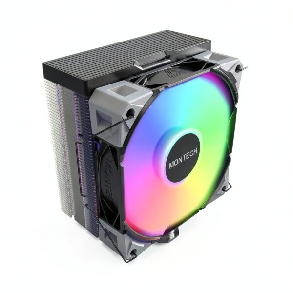 Montech NX400 Black CPU-K?hler, ARGB - 120mm, schwarz-0