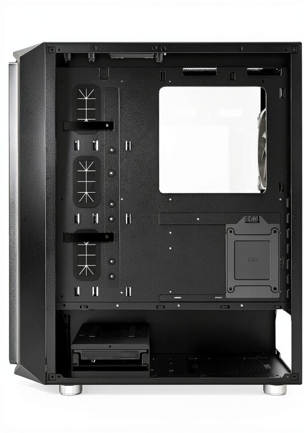MONTECH AIR X Case Midi-Tower Nero con Vetro e ARGB-4