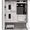 Montech AIR 100 LITE Micro ATX－2ｘVentole silenziose da 120 mm Preinstallate－Design ultra minimale－Pannello frontale in rete－Flusso d'aria elevato－Pannello laterale con porta aperta－Antipolvere, Bianco-4