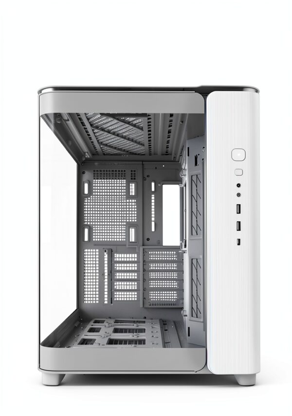 MONTECH King 15 Micro-ATX PC Case con Vetro Curvo e Raffreddamento-2