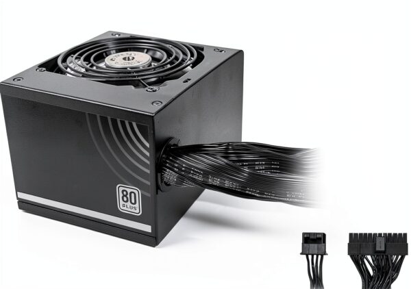 Alimentatore Montech APX 650W 80 Plus White non modulare ventola 120mm-2