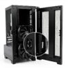 Montech SKY ONE Lite Midi Tower con Vetro Temperato Nero 50x50x28 cm-5