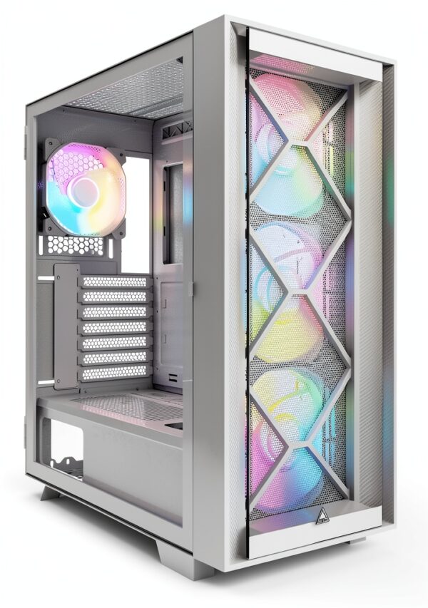 Montech AIR 1000 Premium, Midi-Tower, Tempered Glass - weiß-0