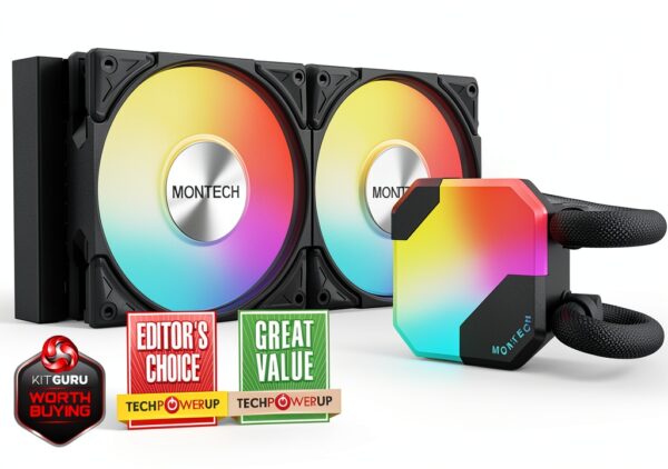 Kit Watercooling AIO Montech HyperFlow RGB - 240mm (Noir)-0
