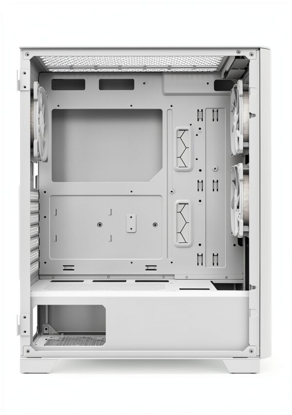 Boitier ATX Montech Air 1000 Lite con pannello vetro Bianco-1