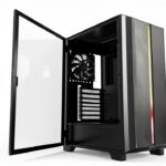 Montech SKY ONE Lite Midi Tower con Vetro Temperato Nero 50x50x28 cm-0
