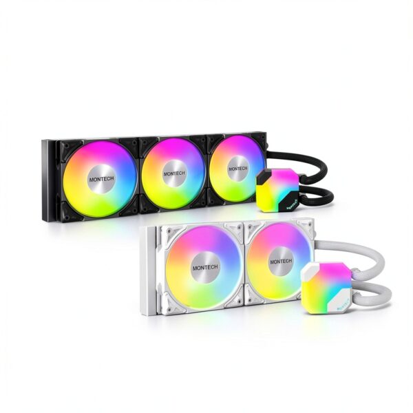 Kit Watercooling AIO Montech HyperFlow RGB - 240mm (Noir)-1