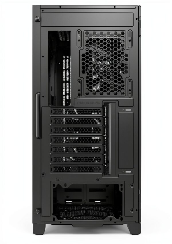 Montech SKY ONE Lite Midi Tower con Vetro Temperato Nero 50x50x28 cm-2