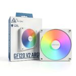 Ventola 120 mm MONTECH GF120 V2 ARGB bianca – minimalista, silenziosa-0