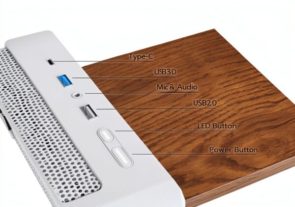 Montech X5 PC-Geh?use, Midi-Tower, E-ATX, ARGB, Tempered Glass - wei?-6