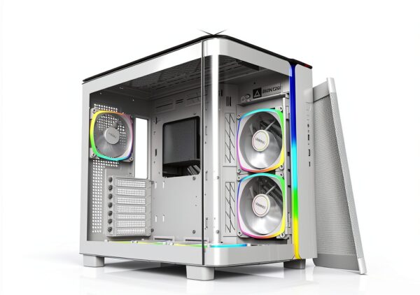 Montech KING 95 PRO Midi-Tower con vetro temperato e ARGB bianco-2