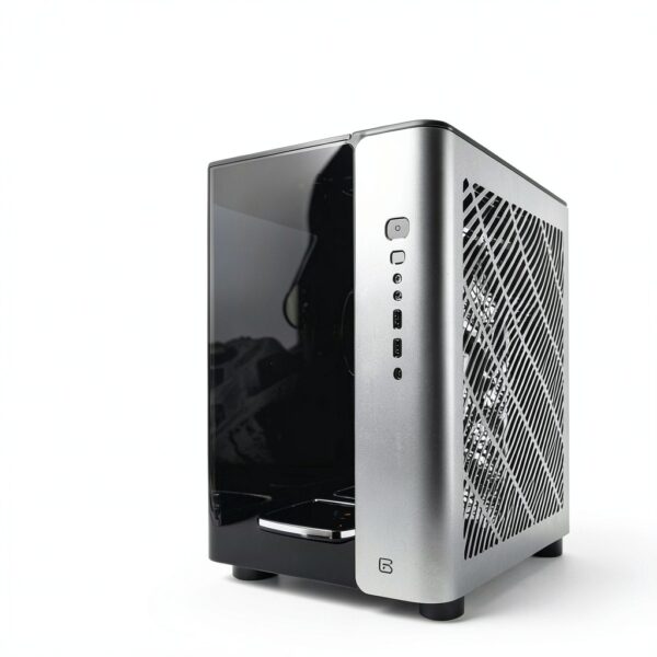 MONTECH X Gear Seeker, King 95 Ultra Dual-Chamber ATX Gaming Case, High-Airflow, Pannello I/O in alluminio, robusto vetro frontale curvo temperato, sei ventole ARGB preinstallate, grigio siderale-1